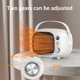 thumbnail image 5 of Space Heater Cool para escritorio pequeño de cerámica, 800 W, 500 W, color blanco, 5 of 7