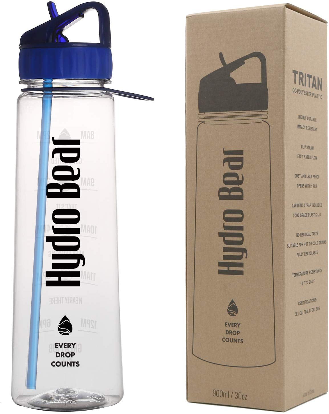 Teentumn Time Marker Water Bottle Gym, 30oz Large Durable Transparent  Bottle for Workout Sport Trave…See more Teentumn Time Marker Water Bottle  Gym