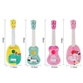 thumbnail image 4 of Sunloudy-guitarra Musical para niño pequeño, juguete para regalo, Mini ukelele con estampado de animales de dibujos animados, instrumento educativo, juguetes de regalo Sunloudy  Juguete de guitarra, 4 of 6