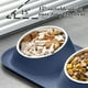 thumbnail image 5 of Estación de alimentación para mascotas todo en uno: juego de tazones elevados para perros y gatos, altura ergonómica, plástico transparente, base estable, fácil de limpiar, apto para múltiples, 5 of 5