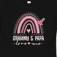 thumbnail image 4 of Inktastic Grammy and Papa Love Me Rainbow Girls Baby T-Shirt, 4 of 5
