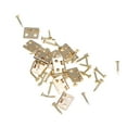 thumbnail image 1 of 12 bisagras para armario de muebles en miniatura, escala 1/12, con 48 tornillos (doradas), 1 of 6