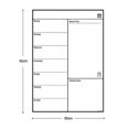 thumbnail image 5 of Magnetic Whiteboard Fridge Calendar Of Menu Planner, Memo, 5 of 5
