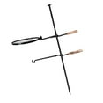 thumbnail image 2 of Campfire Grill Camping, Hanging Pot Rack, Grate BBQ Adjustable Cooking Grill Grilling Stand for Outdoor Picnic Backyard Garden Backpacking, 2 of 4