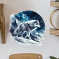 thumbnail image 2 of Adhesivo de pared Moonlit Wolf autoadhesivo de PVC, 29,5 x 29,5 cm, 2 of 4