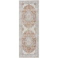 thumbnail image 2 of Hauteloom Emke Boho Oriental Medallion Runner Rug -Traditional Floral Carpet for Hallway, Kitchen - Machine Washable - Beige, Gray - 2'7" x 7'3" (2x8 Runner Rug), 2 of 14