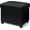 Black, Faux Leather, variant on 23.6" Ottoman with Storage, Rectangular Storage Ottoman, Linen Ottomans with Legs for Living Room Bedroom Dorm, Gray