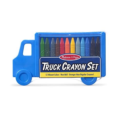 Camión Melissa & Doug de 12 colores con funda de viaje