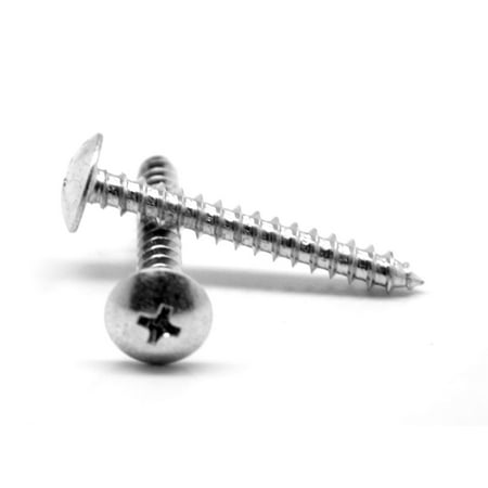 

#14 x 3/4 (FT) Sheet Metal Screw Phillips Truss Head Type A Stainless Steel 18-8 Pk 100