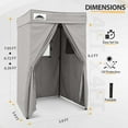 thumbnail image 5 of EAGLE PEAK Flex Compact 4x4 Pop-up Canopy Privacy Dressing Room,Gray, 5 of 9