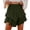 Army Green, variant on Women's Boho Mini Skirts Summer Solid Color Casual Boho Ruffle Skorts High Waist Golf Tennis Flowy Short Skirts
