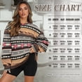 thumbnail image 3 of SCRAWLGOD American Tribal Horse Print Gray Womens Round Neck Sweatshirts with Pockets Long Sleeve Trendy Pullover Casual Soft Drop Shoulder Loose Fit Tops Fall Clothes, XXL, 3 of 7