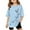 Light Blue, variant on RTKFRFLM Girls Butterfly Graphic T-Shirt Short Sleeve Casual Fashionable Tee Grey 12-13 Years
