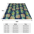thumbnail image 3 of Pofeuu Colorful Pineapples Print Ultra-Soft Micro Fleece Blanket,for Bed Or Sofa,All Season Throw Blankets Flannel Blanket-80"x60", 3 of 7