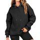 thumbnail image 1 of Sudaderas Divertidas Gibobby para Adolescentes Sudaderas con capucha para Mujer y a K Ropa Chica adolescente Otoño Casual Chaquetas con cordón SIN bolsillos negro XXL, 1 of 4