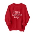 thumbnail image 1 of Amzcrzy Chandails pour Femmes Imprimé Mode Rouge Chandails Valentines Day Décontractés Manches Longues Col Rond Cadeaux Valentines Tops Valentines Day pour Femmes, 1 of 7