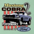 thumbnail image 6 of Wild Bobby Mustang Cobra Performance Ford Cars and Trucks Women Slim Fit Junior Tee, Mint, Small, 6 of 6