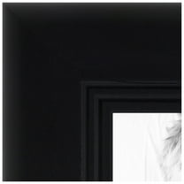 ArtToFrames 26x34 inch Satin Black Double Step Lip Picture Frame, Black Wood Poster Frame (1418)