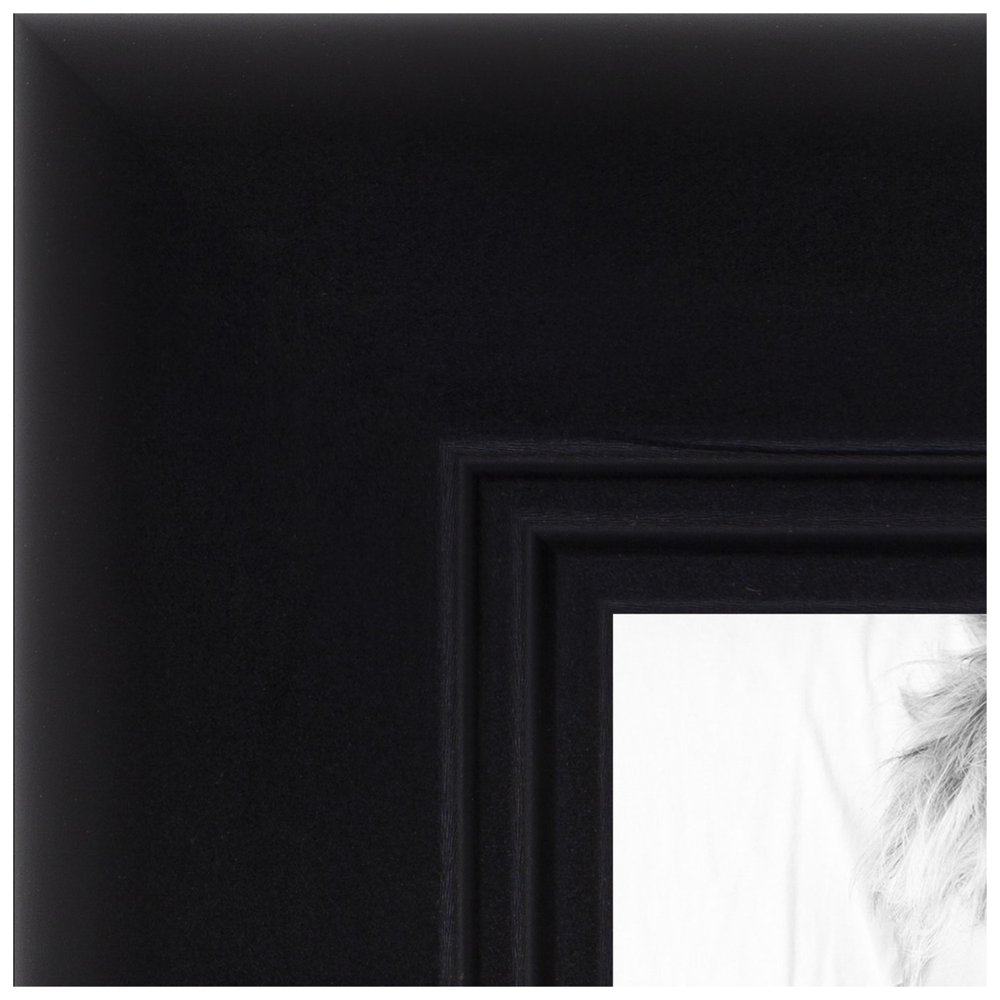 ArtToFrames 18x24 Inch Black Picture Frame, This Black Wood Poster Frame is Great for Your Art