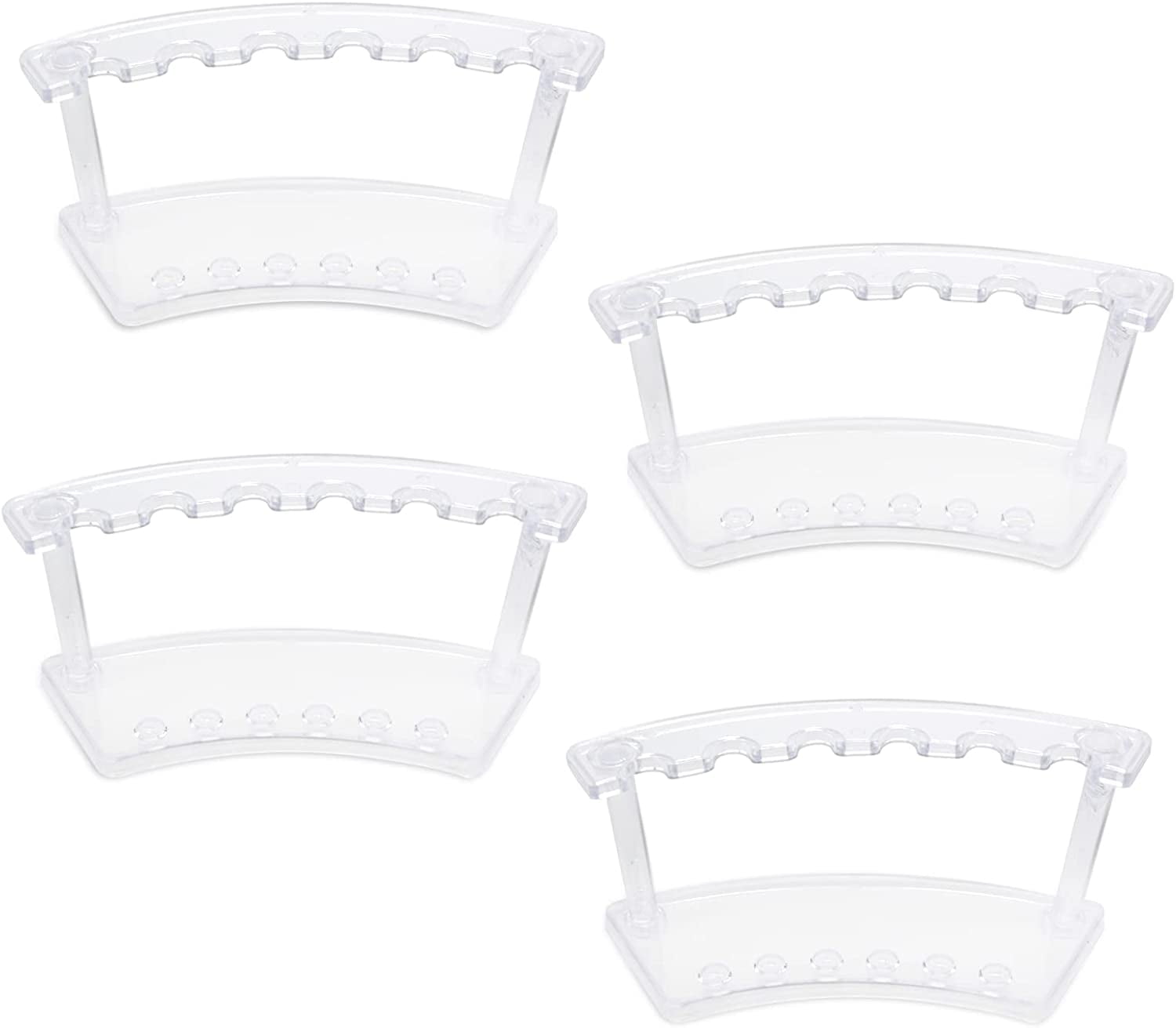 Rush 6Slots Plastic Pen Holder Pen Display Showing Stands, Makeup Cosmetic Brushes Storage