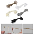 thumbnail image 5 of 100Pcs /lot Plastic Tag White Beige Black Hang Tag Polyester Rope String Snap Lock Pin Loop Tie Polyester Cord String Snap Lock, 5 of 12