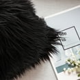 thumbnail image 2 of Ashler Luxury Style Decorative Faux Fur Throw Pillow Case Cushion Cover, Black, 22 x 22 Inches/55 x 55 cm, 2 Pack, 2 of 4