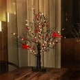 thumbnail image 4 of Ansurely Cardinal Tree, Ansurely Vintage Glowing Tree, LED Vintage Glowing Tree, Lowing Tree with Cardinals and Berries, Vintage Glowing Tree with Cardinals (2pcs), 4 of 7