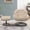 Beige, variant on Velvet Swivel Accent Chair with Ottoman Set, Modern Tufted Armchair with Footrest for Living Room, Reading TV Chairs for Adults, Comfy Chaise Lounge Chairs with 360 Degree Swiveling for Bedroom, Beige