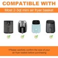 thumbnail image 3 of Silicone Air Fryer Liners for 2qt Air Fryer, 3 Pack Non-Stick Air Fryer Parchment Paper Air Fryer Liners Compatible with Ninja AF080 Mini, Instant Vortex 2-QT, CHEFMAN Small, COSORI Small, 3 of 5
