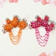 thumbnail image 5 of Uxcell 2Pcs Flower Rhinestone Appliques for Dresses, 3D Gold Rhinestone Embellishments 7 Flowers, 5 of 5