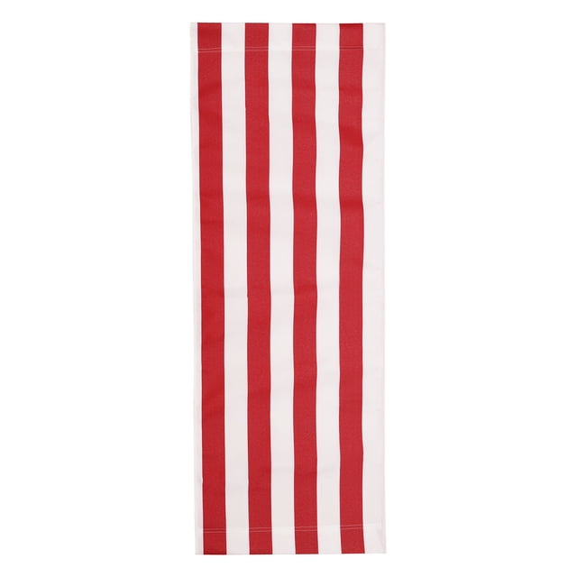 Uxcell 45 x 17" Beach Chair Replacement Fabric Oxford for Patio Beach, Red, White