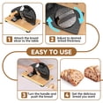 thumbnail image 5 of Manual Bread Slicer for Homemade Sourdough Hand Crank Cutter Adjustable Thickness, 5 of 7