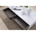 thumbnail image 3 of Allora Contemporary Engineered Wood 2-Drawers Coffee Table in White/Dark Gray, 3 of 3