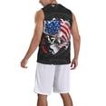 thumbnail image 2 of Naloa Largemouth Bass Fish in USA Basketball Jersey Reversible Men's Mesh Athletic Sports Shirts Training Practice S-4XLSmall, 2 of 6