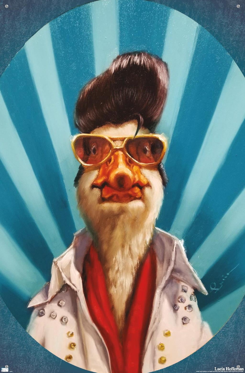 Lucia Heffernan Art - Duck The King Wall Poster with Pushpins, 22.375" x 34"