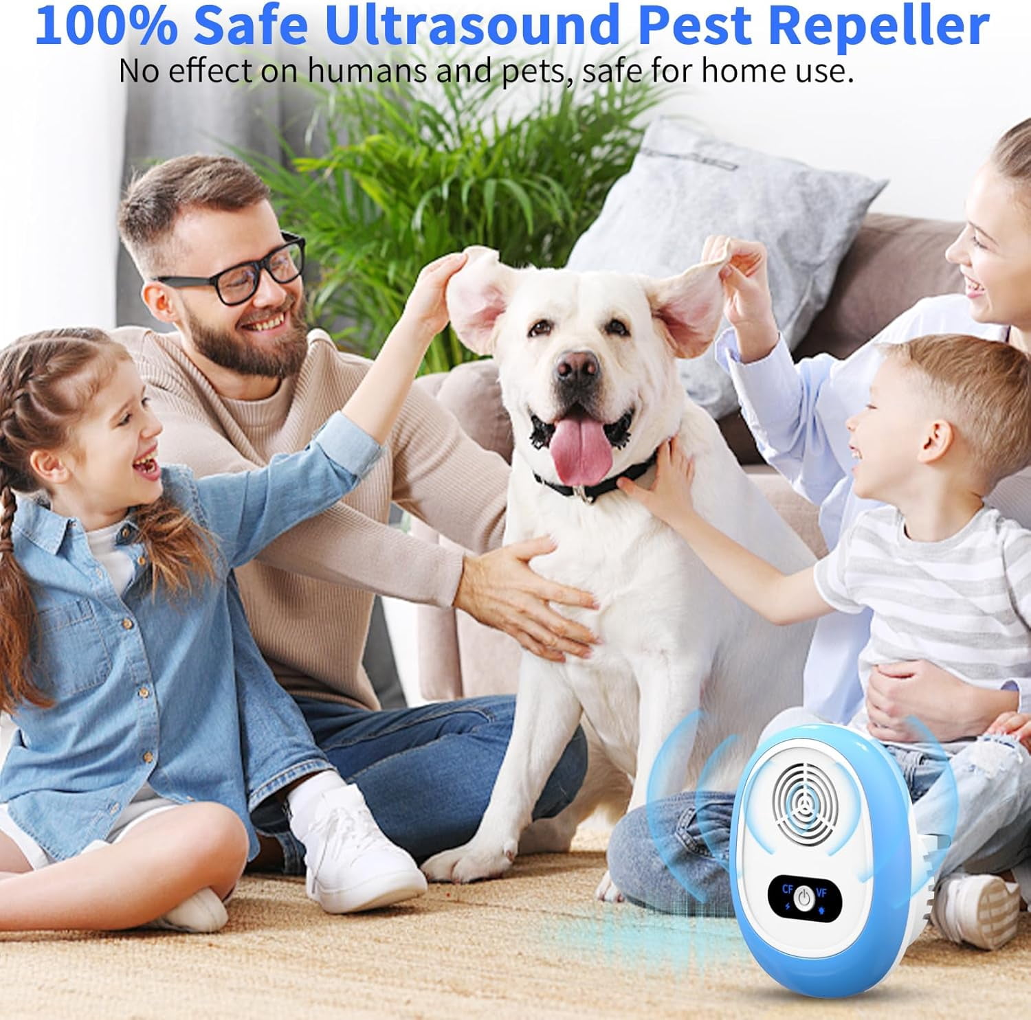 Ultrasonic Pest Control Repeler for Rodents and Insects Indoor, Powerful for Roaches, Mice, Bugs, Mosquitoes, Spiders, Ants