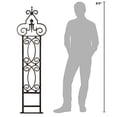 H Potter Garden Trellis for Climbing Plants Wrought Iron Metal for Vine