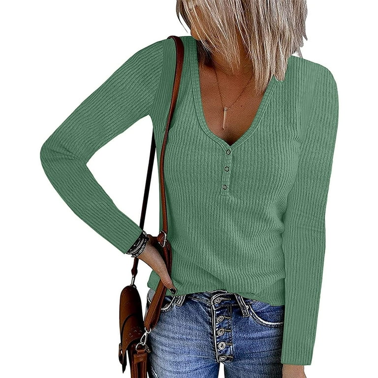 Fashion Bug Plus Size Ribbed Henley Top