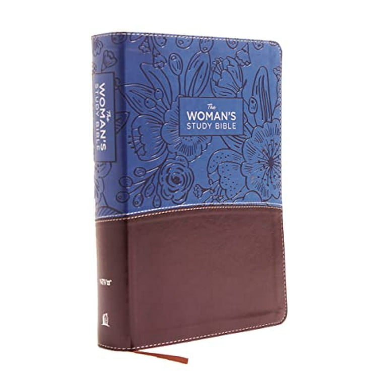 NIV, the Woman's Study Bible, Imitation Leather, Blue/Brown, Full