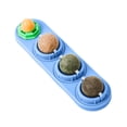 thumbnail image 2 of Catnip Balls for Wall, 4 Slots - Mint, Wooden Vine, Insect Fruit, Cat Candy, Edible Kitty Chew Toys for Entertainment & Oral Care, Detachable and Rotatable Design, 2 of 3