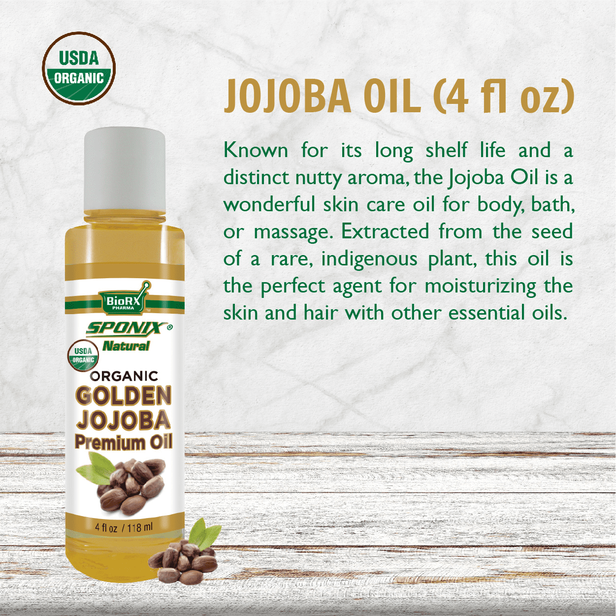 Jojoba Oil 4 Oz 118 mL 100 Pure Jojoba Oil for Skincare and