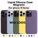 thumbnail image 2 of 2023 Nuevo Color Mag-safe Funda De Silicona Líquida Para iPhone 14 Pro Max 14 Plus Fundas Para Teléfono Con Cubierta Trasera Magnética Tienen Logo Gao Jiahui unisex, 2 of 2