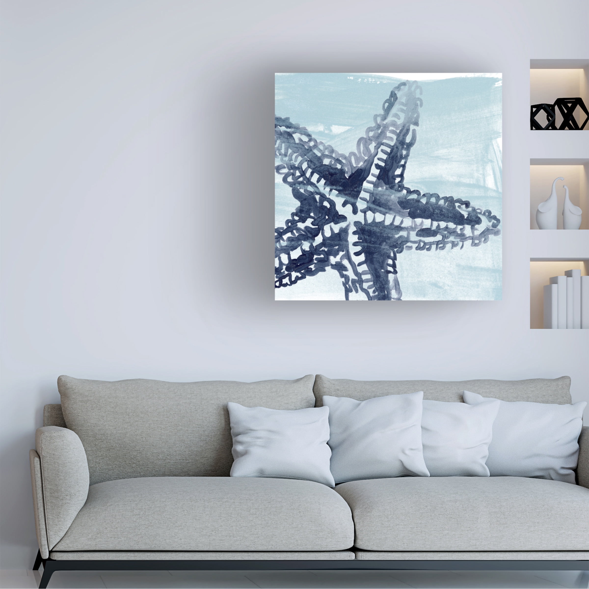 June Erica Vess 'Ocean Study I' Canvas Art