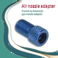 thumbnail image 3 of Naiovety Paquete de 5 adaptadores de válvula Conveniente para llevar Instalación práctica Material premium Presta Cap Tube Pump Tool Presta a Azul 20piezas, 3 of 6