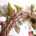 thumbnail image 5 of 3PCS Artificial Rose Flower Wreath - 15" Valentine's Day Rose Flower Door Wreath with Green Leaves Spring Wreath for Front Door, Wedding, Wall, Home Decor, 5 of 6