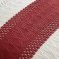 thumbnail image 4 of Pack de 2 fundas de almohada ZeeMart de algodón bohemio, 61 x 61 cm, color rojo, 4 of 7
