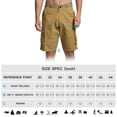thumbnail image 5 of Zusmen Men's Classic Cargo Short Multi-Pocket Relaxed Fit Casual Outdoor Travel Shorts For Men Tooling Yellow32, 5 of 5