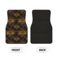 thumbnail image 2 of Kdxio Tapis de Sol Mandala Imprimé Libellule Dorée Universel pour Voiture avant Arrière 4 Pcs avec Support en Caoutchouc Antidérapant Accessoires pour la Plupart des Voitures, 2 of 7