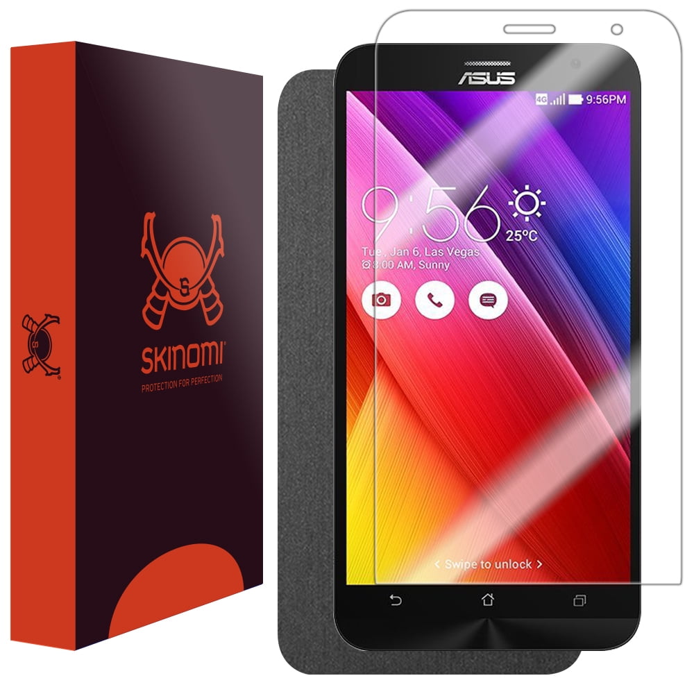 Skinomi TechSkin - Brushed Steel Skin & Screen Protector for Asus Zenfone 2 Skinomi TechSkin - Brushed Steel Skin & Screen Protector for Asus Zenfone 2
