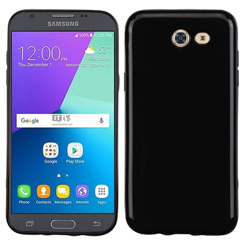 Samsung Galaxy J3 Emerge Galaxy J3 2017 J327p Galaxy Express Prime 2 Phone Case Ultra Slim Fit Hybrid Rubber Silicone Gel Tpu Candy Hard Soft Cover Jet Black Walmart Com Walmart Com